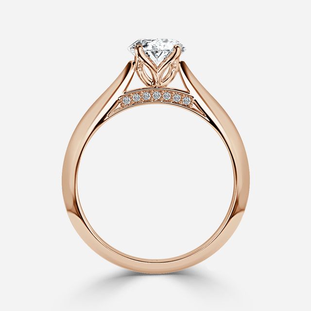 Dalia Rose Gold Solitaire Engagement Ring
