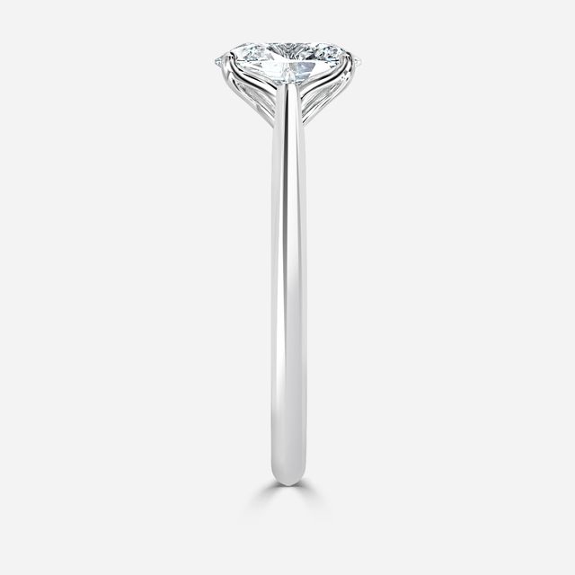 Dalia Platinum Flower Engagement Ring
