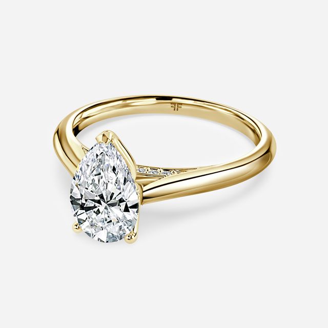 Dalia Yellow Gold Solitaire Engagement Ring