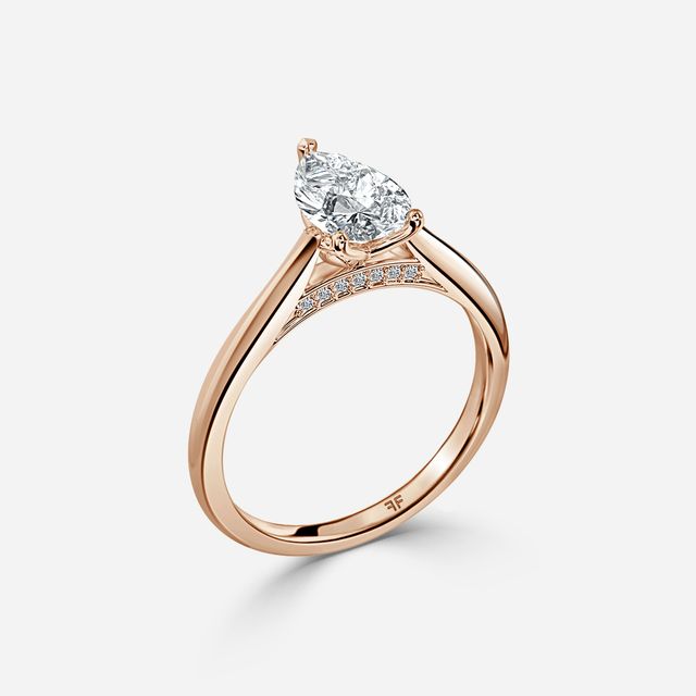 Dalia Rose Gold Solitaire Engagement Ring