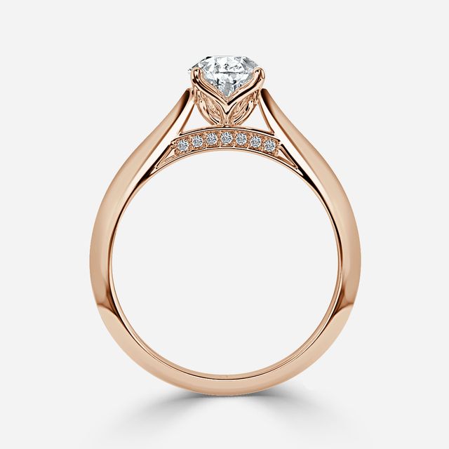 Dalia Rose Gold Solitaire Engagement Ring