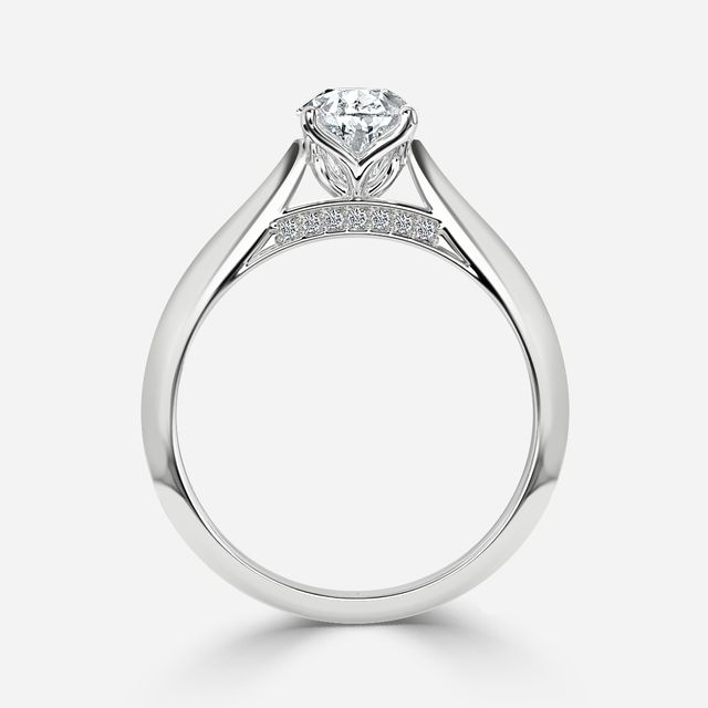 Dalia Platinum Solitaire Engagement Ring
