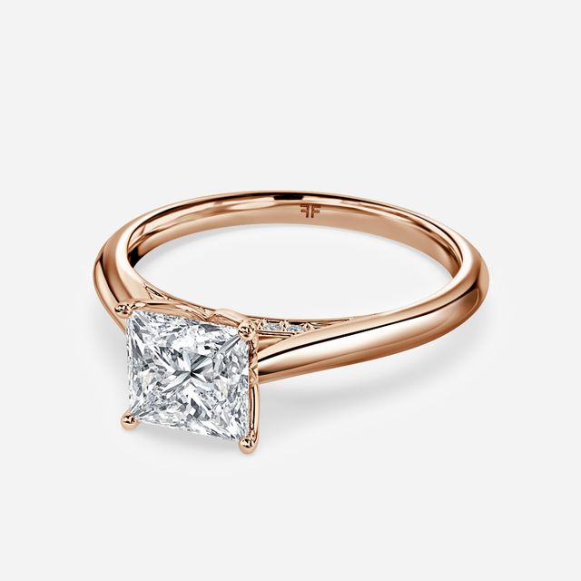 Dalia Rose Gold Flower Engagement Ring