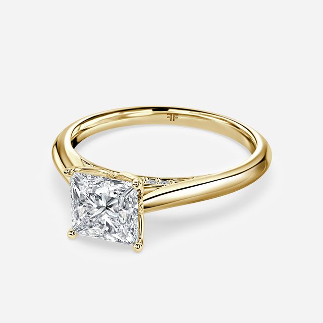 Dalia Yellow Gold Solitaire Engagement Ring