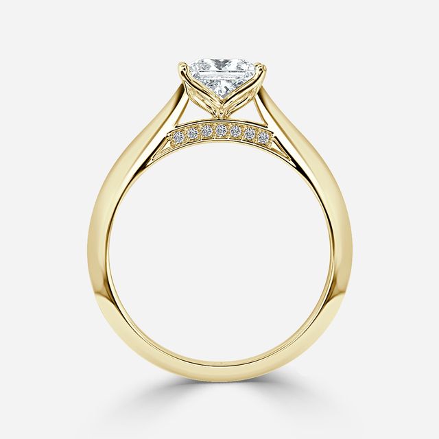 Dalia Yellow Gold Solitaire Engagement Ring