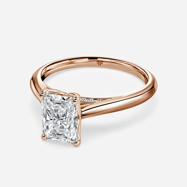 Dalia Rose Gold Flower Engagement Ring
