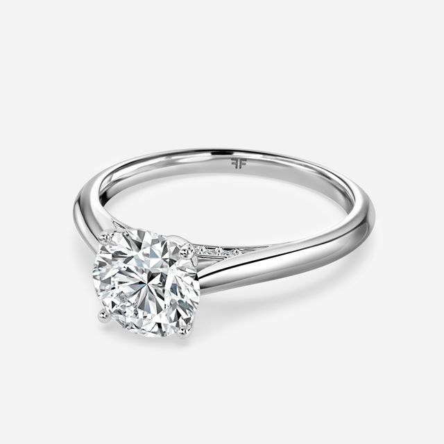 Dalia White Gold Solitaire Engagement Ring