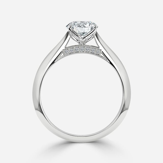 Dalia White Gold Solitaire Engagement Ring