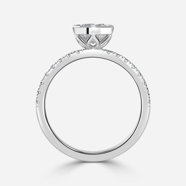 Lyra White Gold Engagement Ring