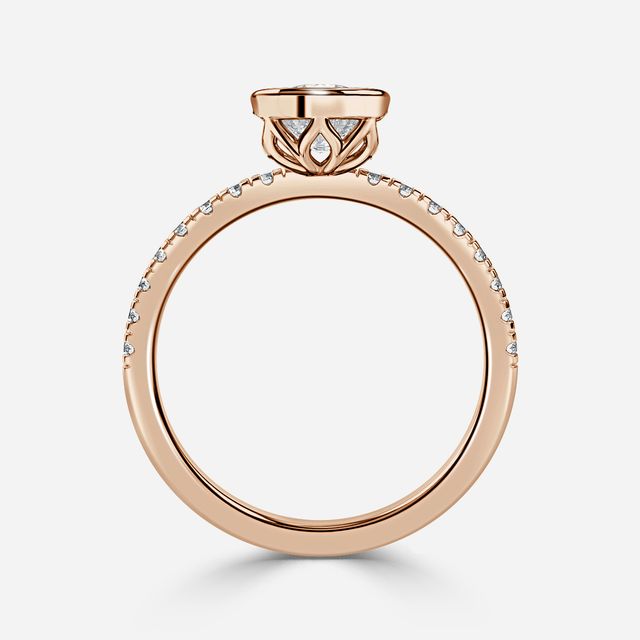 Lyra Rose Gold Engagement Ring