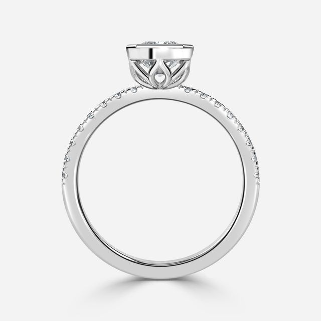 Lyra White Gold Engagement Ring