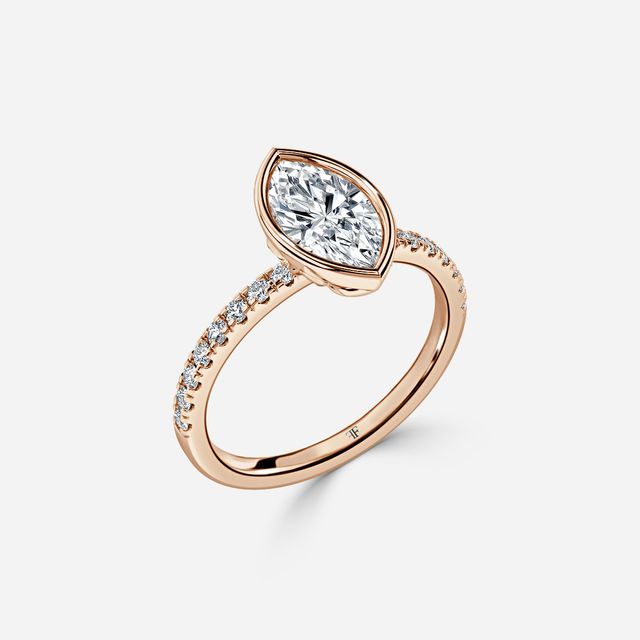 Lyra Rose Gold Engagement Ring