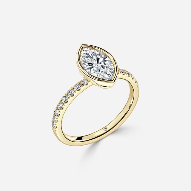 Lyra Yellow Gold Engagement Ring