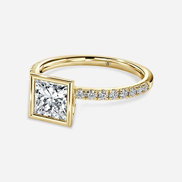 Lyra Yellow Gold Engagement Ring
