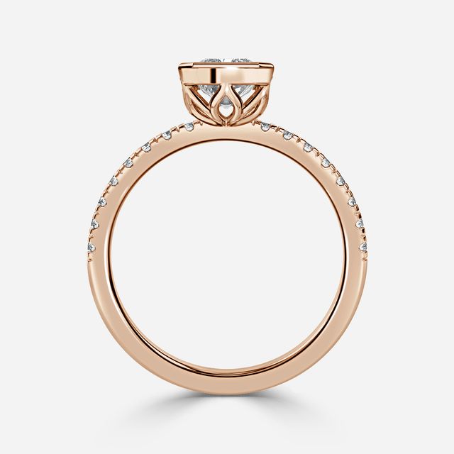 Lyra Rose Gold Engagement Ring