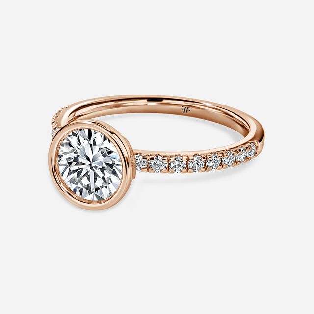 Lyra Rose Gold Engagement Ring