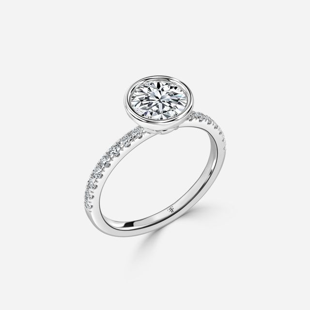 Lyra White Gold Engagement Ring