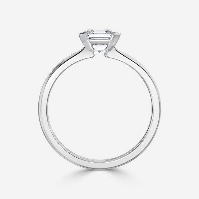 Avian White Gold Bezel Engagement Ring