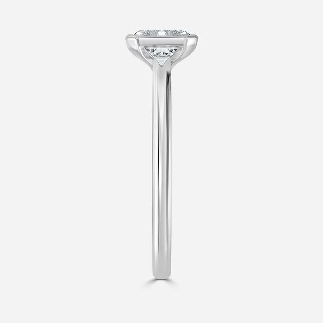 Avian White Gold Bezel Engagement Ring