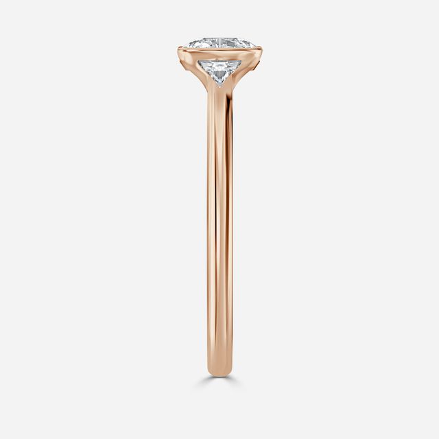 Avian Rose Gold Bezel Engagement Ring