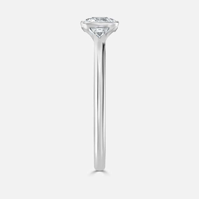 Avian White Gold Bezel Engagement Ring