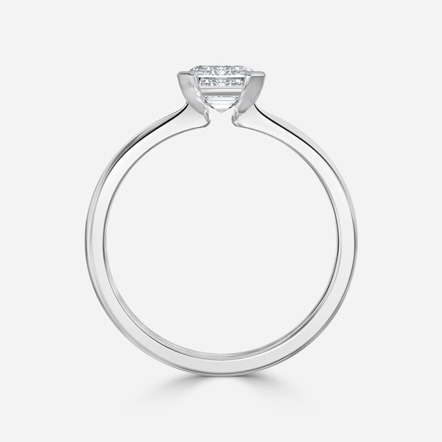 Avian White Gold Bezel Engagement Ring