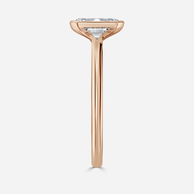 Avian Rose Gold Bezel Engagement Ring
