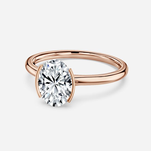 Avian Rose Gold Bezel Engagement Ring