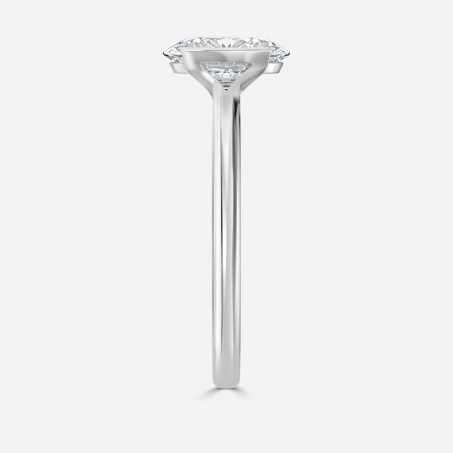 Avian White Gold Bezel Engagement Ring