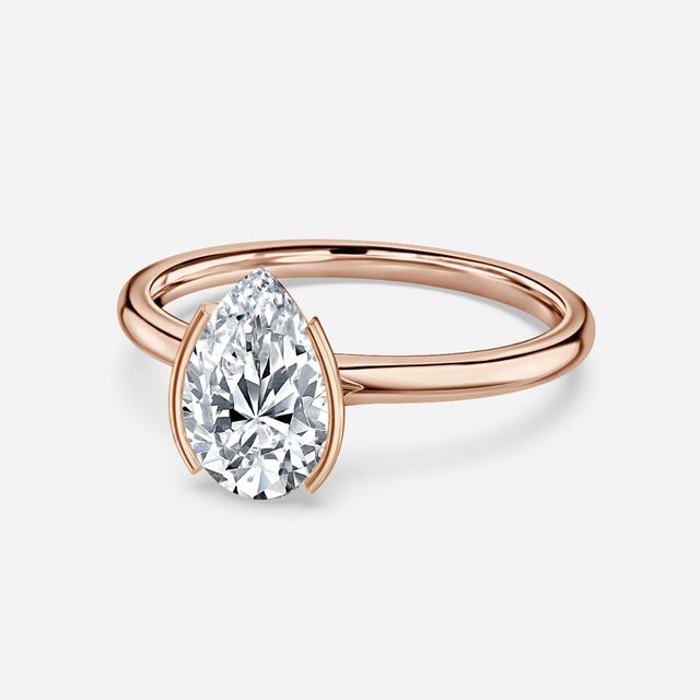 Avian Rose Gold Bezel Engagement Ring