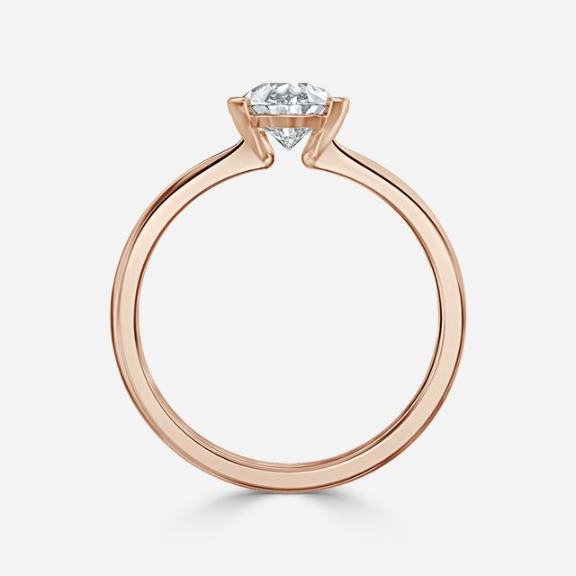 Avian Rose Gold Bezel Engagement Ring