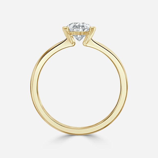 Avian Yellow Gold Bezel Engagement Ring