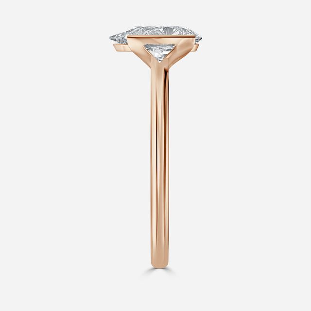 Avian Rose Gold Bezel Engagement Ring