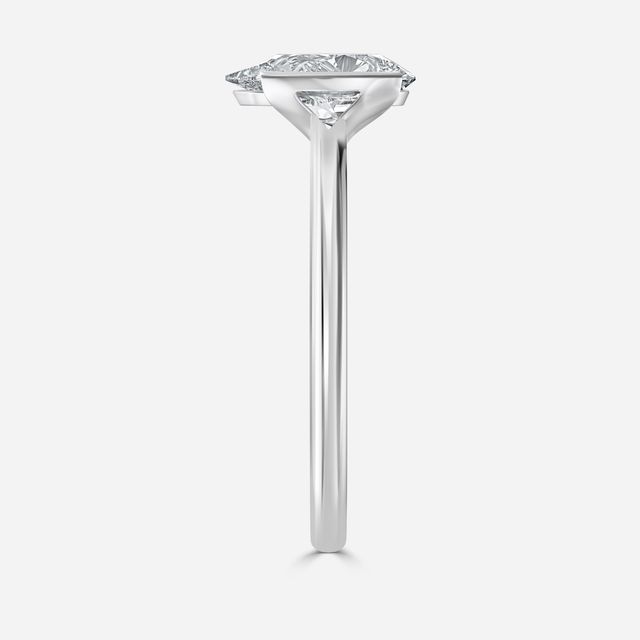 Avian White Gold Bezel Engagement Ring