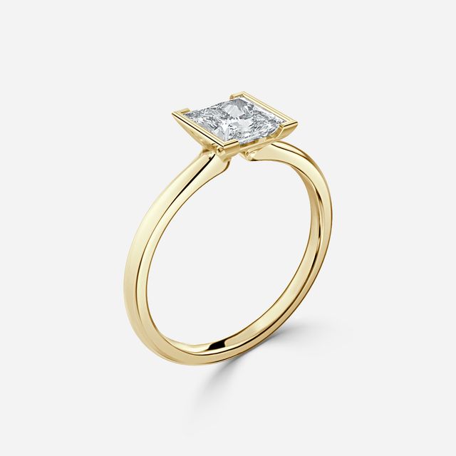 Avian Yellow Gold Solitaire Engagement Ring