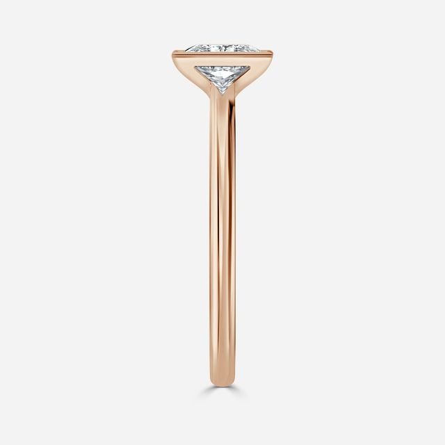 Avian Rose Gold Bezel Engagement Ring
