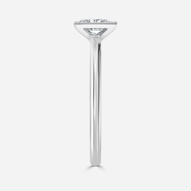 Avian White Gold Bezel Engagement Ring