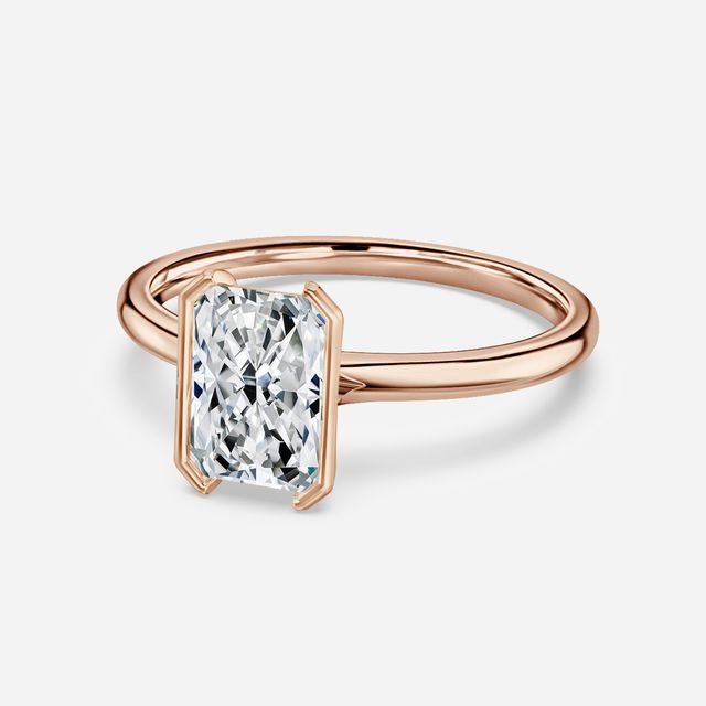 Avian Rose Gold Bezel Engagement Ring
