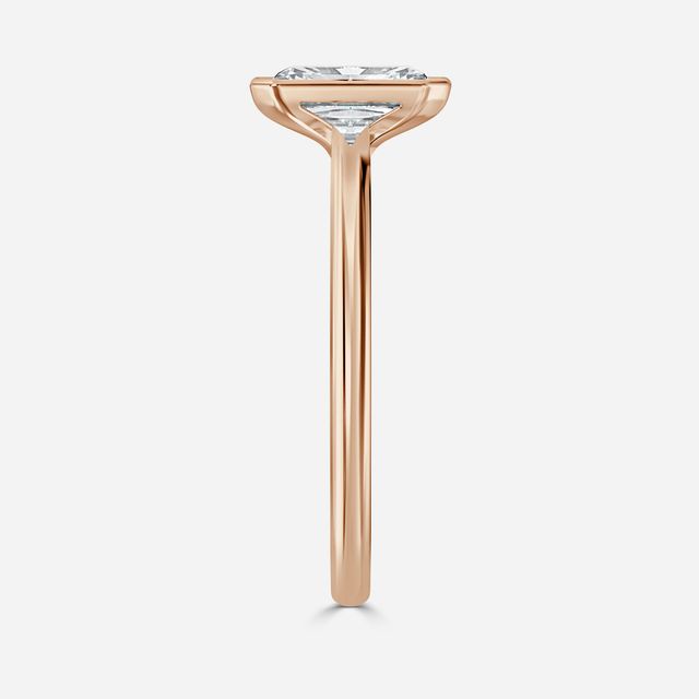 Avian Rose Gold Bezel Engagement Ring