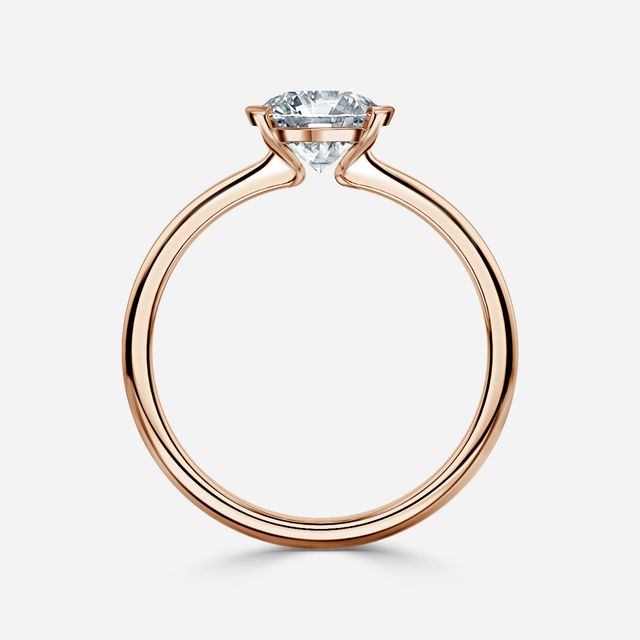 Avian Rose Gold Solitaire Engagement Ring