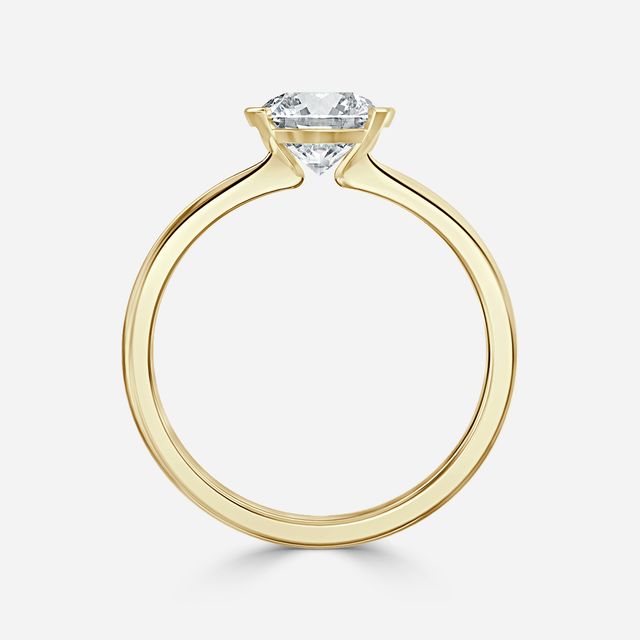 Avian Yellow Gold Solitaire Engagement Ring