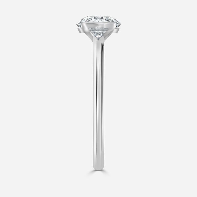 Avian Platinum Bezel Engagement Ring