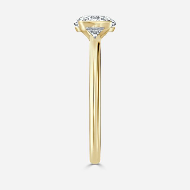 Avian Yellow Gold Bezel Engagement Ring