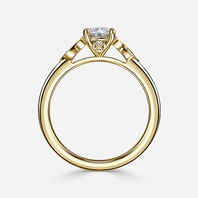 Celtic Song Yellow Gold Engagement Ring