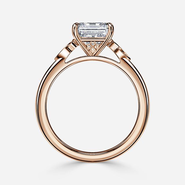 Celtic Song Rose Gold Vintage Engagement Ring