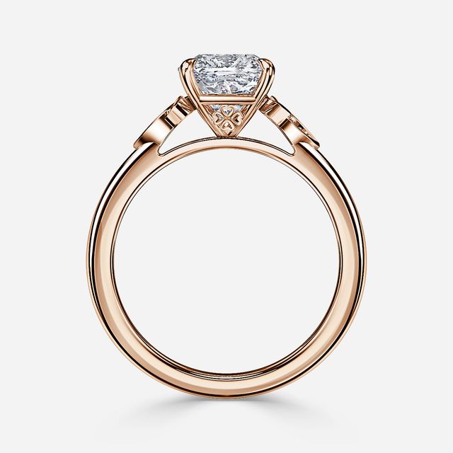 Celtic Song Rose Gold Vintage Engagement Ring