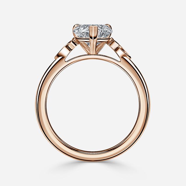 Celtic Song Rose Gold Vintage Engagement Ring
