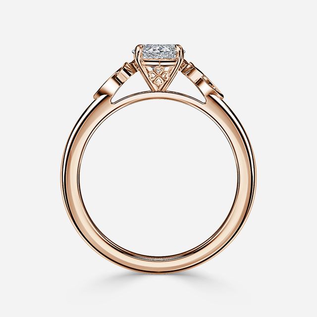 Celtic Song Rose Gold Vintage Engagement Ring