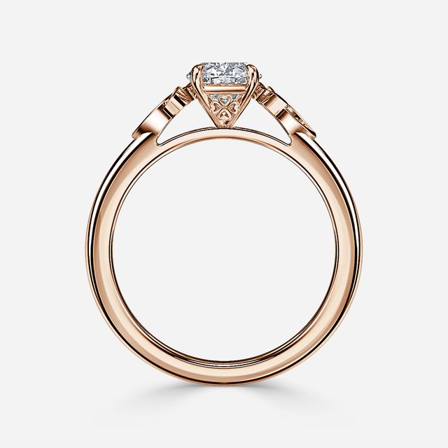 Celtic Song Rose Gold Vintage Engagement Ring