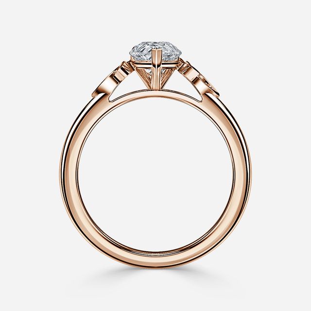 Celtic Song Rose Gold Vintage Engagement Ring